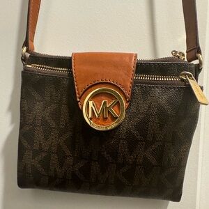 Michael Kors small brown crossbody